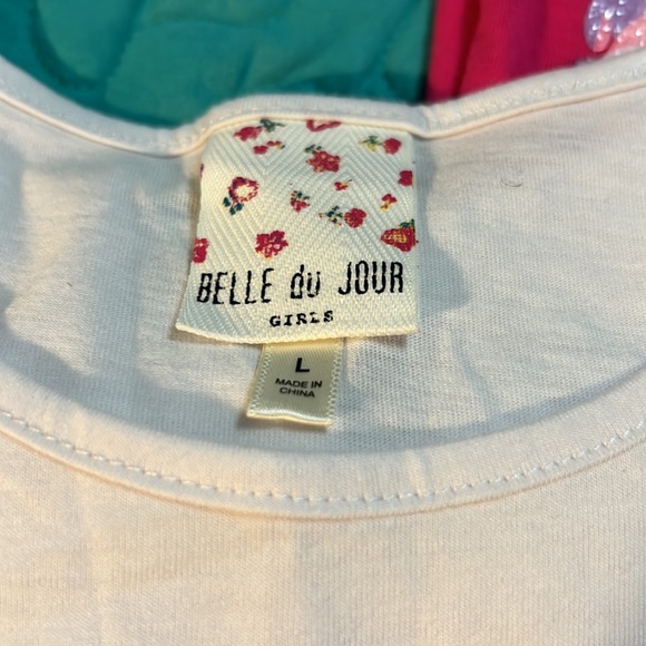 Lot of 3 Girls Shirts Disney Tsum Tsum Star Wars Belle du Jour Girls Rock M-L-XL - Picture 5 of 11